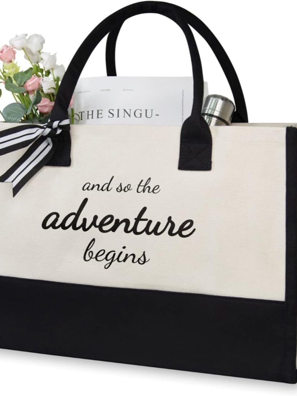 Canvas Tote Bag, Bridal Shower Gifts for Bride, Wedding Bachelorette Bride Gifts